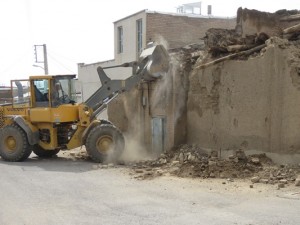 ساماندهی مخروبه ها؛ رفع خطر ملک وراث مرحوم حاج حسینقلی صحیحی واقع در محله کهریز