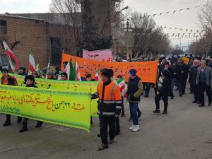 حضور پرشکوه شهروندان خامنه در راهپیمایی یوم الله ۲۲ بهمن